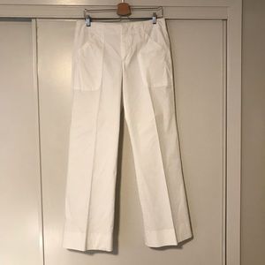 Banana Republic White Trousers